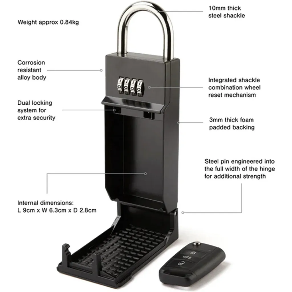 NC-SAFE-KEY-BLK | Northcore Keypod 5GS Coffre-Fort Portable Clés Surf Vanlife – Northcore 2.webp