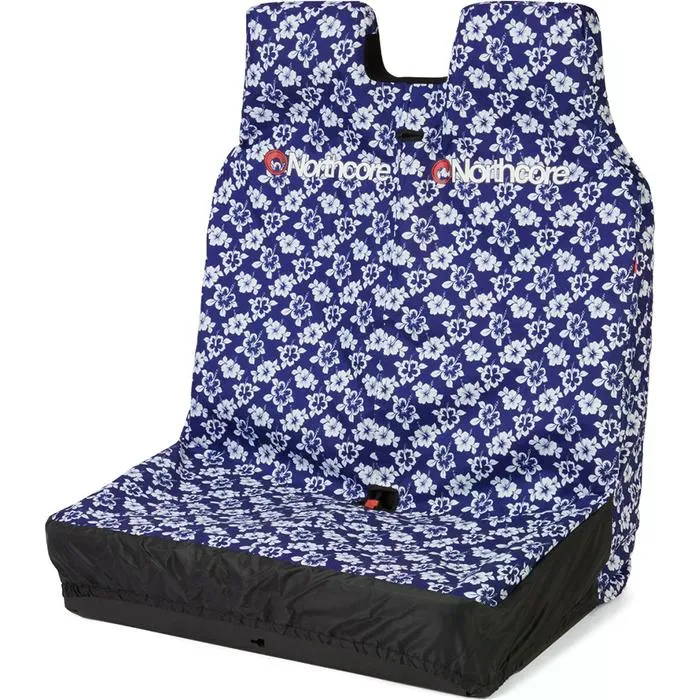 NC-SEAT-DOUBLE-HIBI Northcore Van Double Seat Cover - Hibiscus.webp
