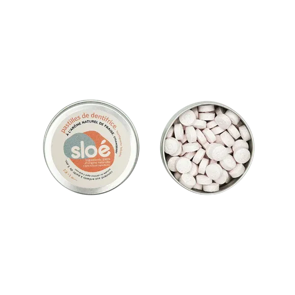 SL-DENT-PAST-60 | Dentifrice Solide en Pastilles Menthe (60) – Sloé Nature 3.webp