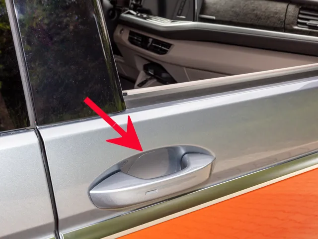 Fims de protection transparent pour les creux arrondis des poignées California Multivan T7 VW.webp