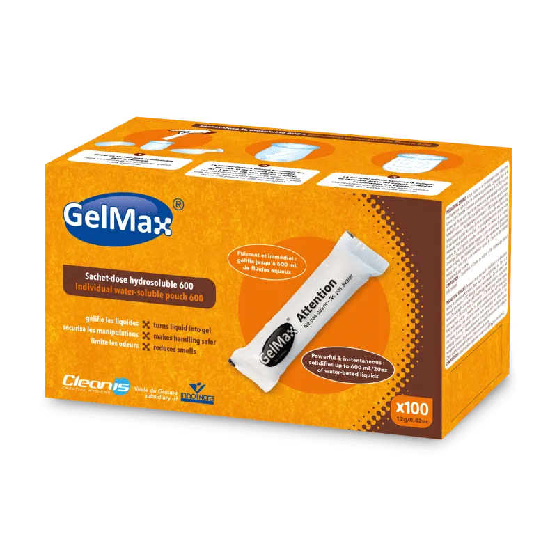 Sachets Gelmax Cleanis Hydrosoluble x18 - Super-Absorbants Vanlife & Camping