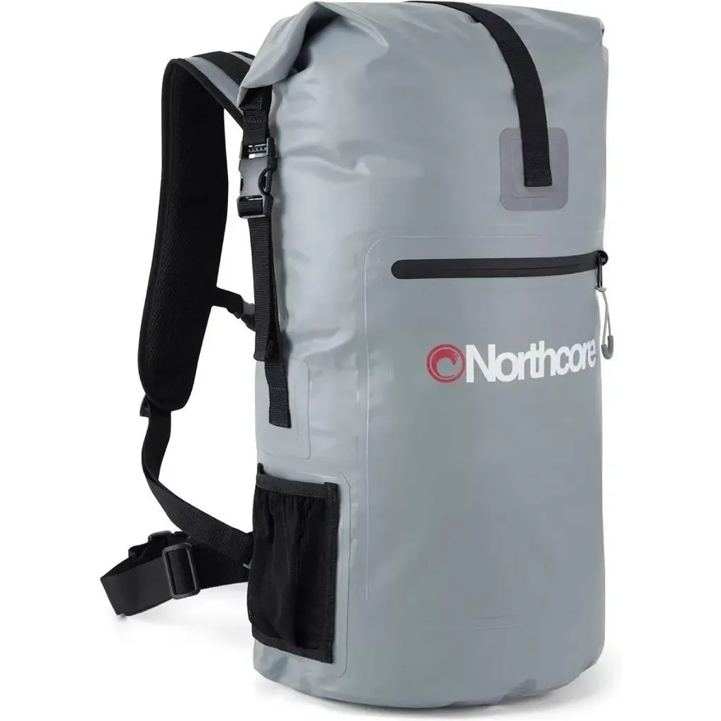 [NC-BAG-30L-GRY] Sac à Dos Northcore Waterproof 30L — Aventure Vanlife (Gris)