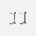 Rack Adapter Brackets Supports Montage Rails